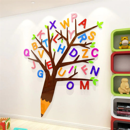 Letters Tree Wall Art
